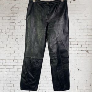 Vintage Black Leather Pants